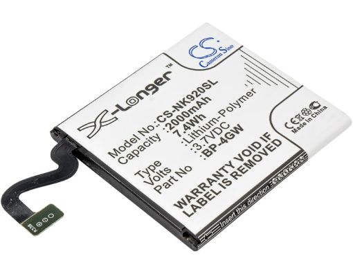 Picture of Battery Replacement Nokia BP-4GW for Lumia 920 Lumia 920 4G