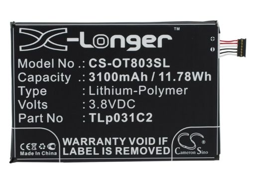 Orange TLP031C1 TLP031C2 Battery Replacement for Nura - 1