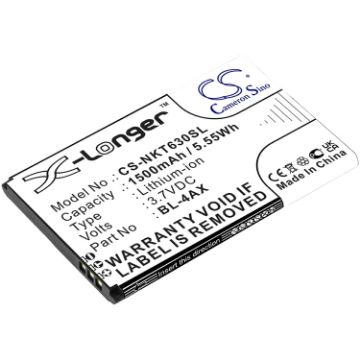 Battery Replacement Nokia BL-4AX BL-4XL for 6300 4G 8000 4G - 1