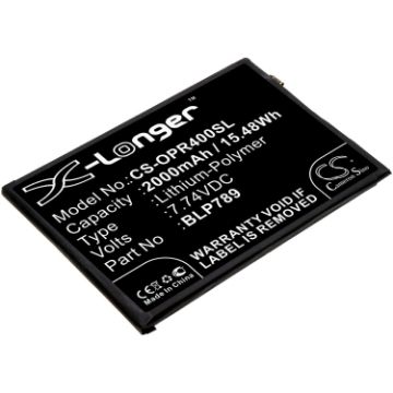 Battery Replacement Oppo BLP789 for CPH2091 PDPM00 - 1