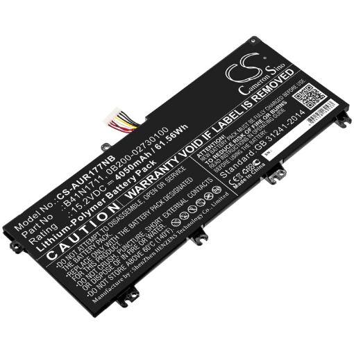 Battery Replacement Asus 0B200-02730100 B41N1711 for FX503VD-0072C7300HQ - 1