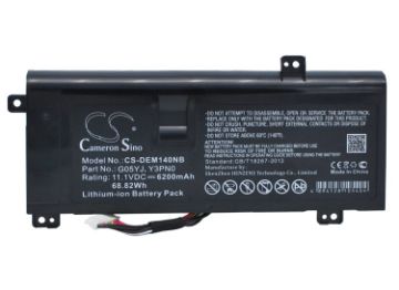 Picture of Battery Replacement Dell 08X70T 0G05YJ 8X70T G05YJ GO5YJ Y3PN0 for Alienware 14 Alienware 14(Mid 2013)