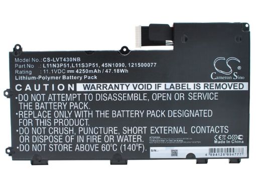 Battery Replacement Lenovo 121500077 3ICP7/64/84 45N1088 45N1089 45N1090 45N1091 - 1