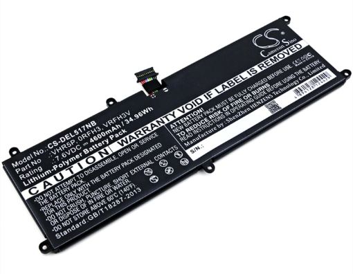 Battery Replacement Dell 0RFH3V 0VHR5P RFH3V T04E T04E001 VHR5P XRHWG for Latitude 11 5175 Tablet - 1