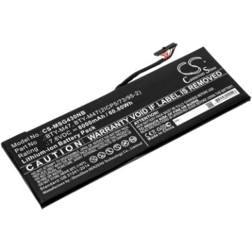 Battery Replacement MSI BTY-M47 BTY-M47(2ICP5/73/95-2) for GS40 GS40 6QD - 1