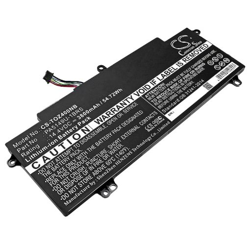 Replacement Battery Toshiba PA5149U-1BRS for Tecra Z40-A-10K & Z40-A-10T - 1