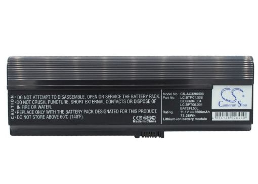 Battery Replacement Acer 3UR18650Y-2-QC261 BATEFL50L BATEFL50L6C40 BATEFL50L6C48 BATEFL50L9C72 - 1
