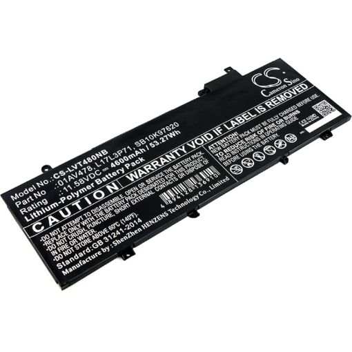 Battery Replacement Lenovo 01AV478 01AV479 L17L3P71 L17M3P71 for ThinkPad T480s - 1