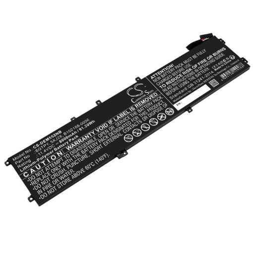 Picture of Battery Replacement Dell 05041C 0GPM03 5041C 5D91C 5XJ28 6GTPY B0768CM848 B07DG1TZ4P B07GVPFFHT for Ins 15-7590-D1535B Ins 15-7590-D1635B
