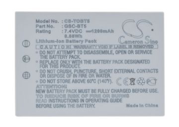 Picture of Battery Replacement Toshiba BSC-BT5 GSC-BT5 for Gigashot GSC-R30 Gigashot GSC-R30AU
