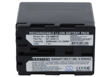 Sony NP-QM91D Battery Replacement for CCD-TRV108 - 1