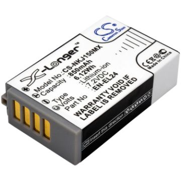 Replacement Battery Nikon EN-EL24 VFB11901 for 1 J5 - 1
