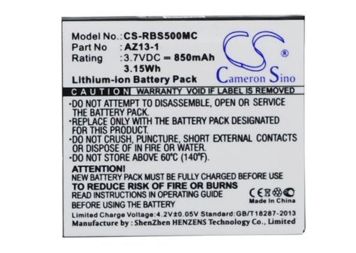 Xiaomi Yi Battery Replacement AZ13-1 AZ13H - 1
