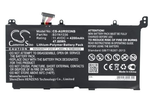 Battery Replacement Asus 0B200-00450100 B31N1336 C31-S551 for A551LN K551LA Serie - 1