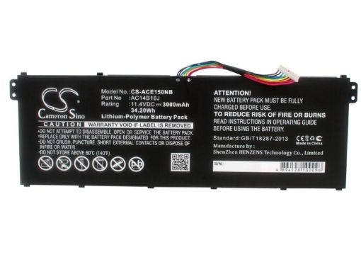 Battery Replacement for Acer AC14B13J AC14B18J KT.0040G.004 Aspire 3 A315-53G-5968 A315-55G - 1