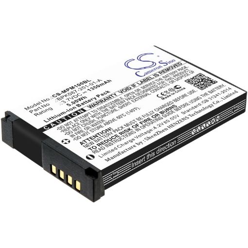 Motorola BPK087-201-01-A Battery Replacement for MPM100 MPM-100 - 1
