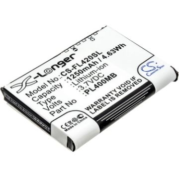 Battery Replacement Pharos PZX65 for PTL535 PTL535e - 1