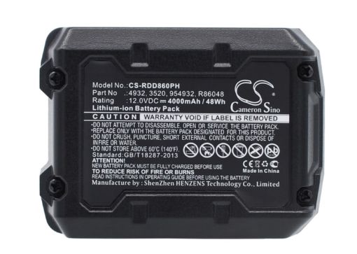 Picture of Battery Replacement Ridgid 130188001 R86048 for AC82049 AC82059