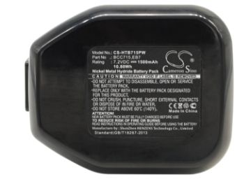 Hitachi BCC715 EB7 EB712S EB714S EB7G EB7S Battery Replacement for DN10DSA DN10DTA - 1