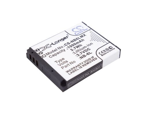 Canon NB-6L NB-6LH Battery Replacement for Digital IXUS 200 IS & 210 - 1