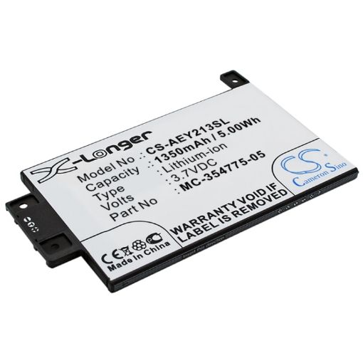 Picture of Battery Replacement Amazon 58-000049 MC-354775-05 S13-R1-D S13-R1-S for DP75SDI Kindle Paperwhite 2013