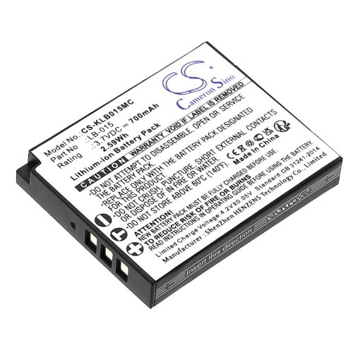 Kodak LB-015 Battery Replacement for WPZ2 - 1