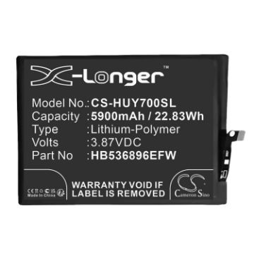 Replacement Battery Huawei HB536896EFW for MGA-AL00 MGA-LX3 - 1