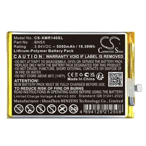 Replacement Battery BN5X for Xiaomi 2409BRN2CA/2409BRN2CC - 1