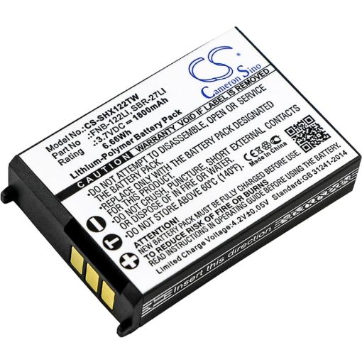 Replacement Battery for Standard Horizon HX300 FNB-122Li SBR-27LI - 1
