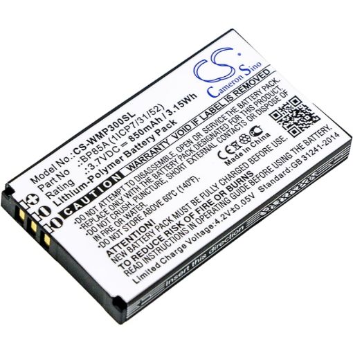 Replacement Battery BP85A for WMP 300 WMP-300 (1ICP7/31/52) - 1