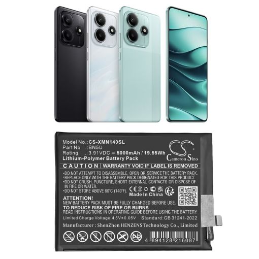 Xiaomi BN5U Battery for Redmi Note 14 5G 24094RAD4C Replacement - 1