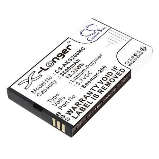 Replacement Battery Akaso Seemor-200 for Seemor 200 Seemor-200 - 1