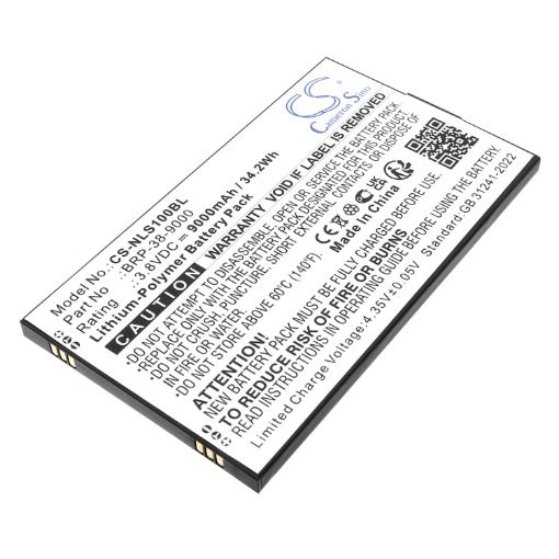 Newland BRP-38-9000 Battery Replacement for SD100 Orion II MD - 1